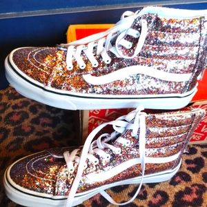 Vans glitter hightop sneakers